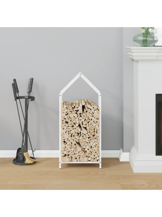 KÜTTEPUUDE REST, VALGE, 40X25X90 CM, KÜLMVALTSITUD TERAS