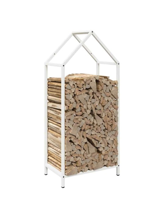 KÜTTEPUUDE REST, VALGE, 40X25X90 CM, KÜLMVALTSITUD TERAS