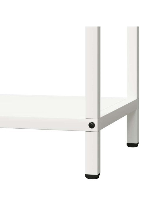 KÜTTEPUUDE REST, VALGE, 40X25X90 CM, KÜLMVALTSITUD TERAS