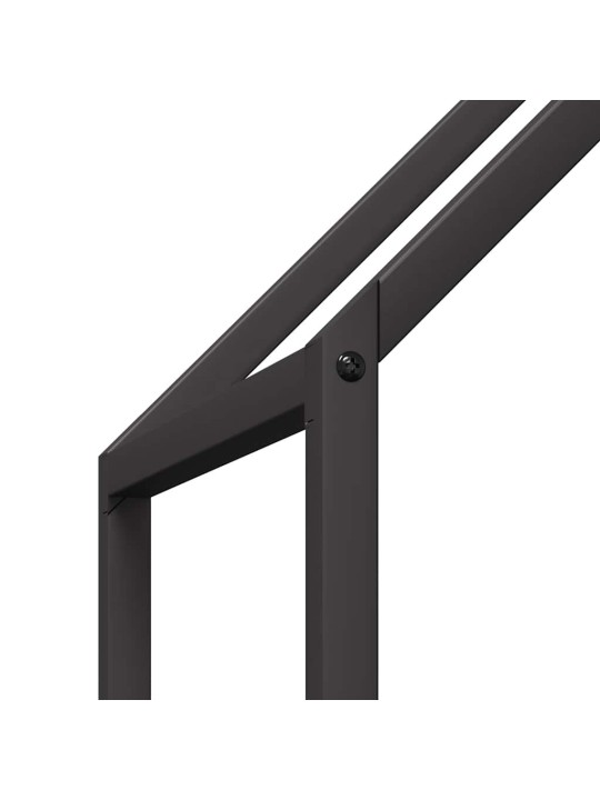 KÜTTEPUUREST MUST 60X25X90 CM KÜLMVALTSITUD TERAS