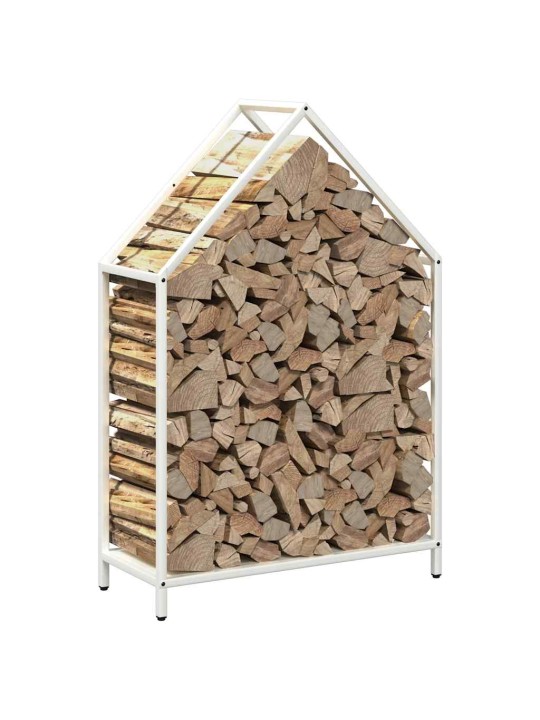 KÜTTEPUUREST VALGE 60X25X90 CM KÜLMVALTSITUD TERAS
