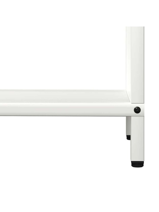KÜTTEPUUREST VALGE 60X25X90 CM KÜLMVALTSITUD TERAS