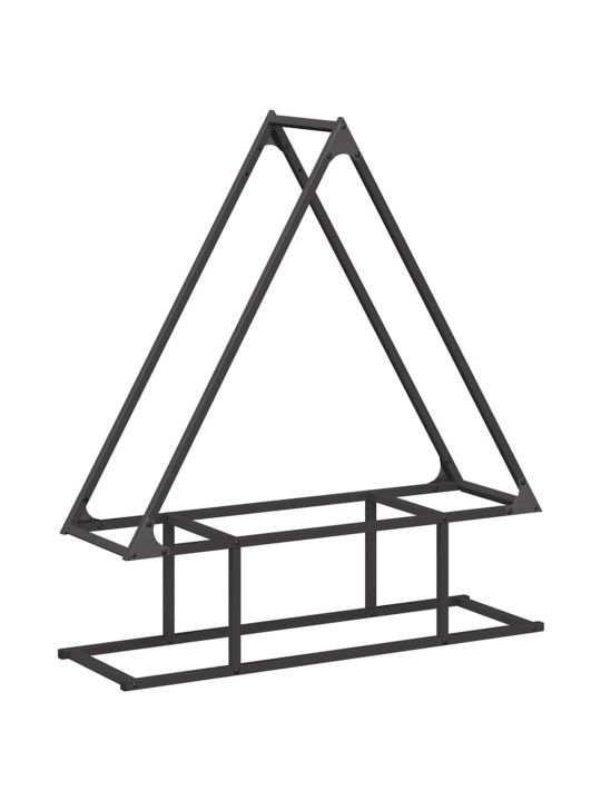 KÜTTEPUUREST MUST 80X25X90 CM KÜLMVALTSITUD TERAS