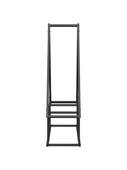 KÜTTEPUUREST MUST 80X25X90 CM KÜLMVALTSITUD TERAS