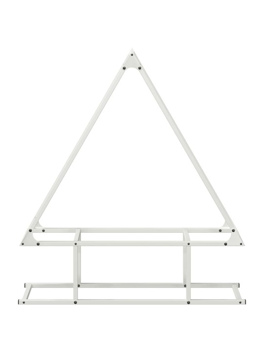 KÜTTEPUUREST VALGE 80X25X90 CM KÜLMVALTSITUD TERAS