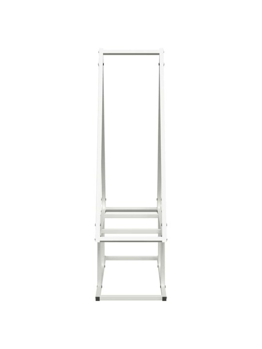 KÜTTEPUUREST VALGE 80X25X90 CM KÜLMVALTSITUD TERAS