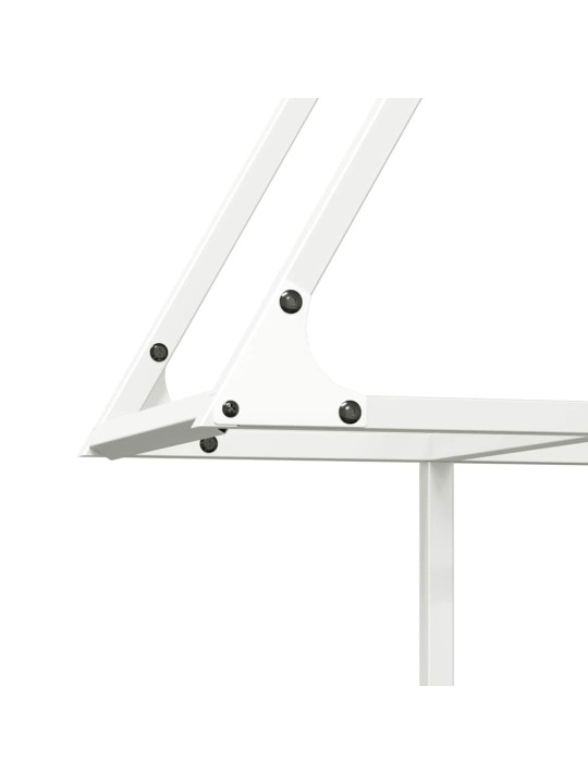KÜTTEPUUREST VALGE 80X25X90 CM KÜLMVALTSITUD TERAS