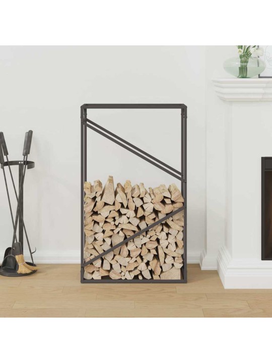 KÜTTEPUUREST MUST 60X25X100 CM KÜLMVALTSITUD TERAS