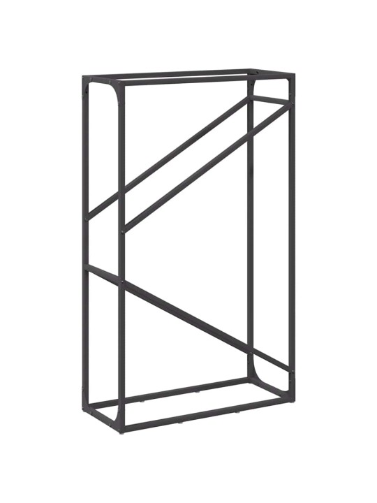 KÜTTEPUUREST MUST 60X25X100 CM KÜLMVALTSITUD TERAS