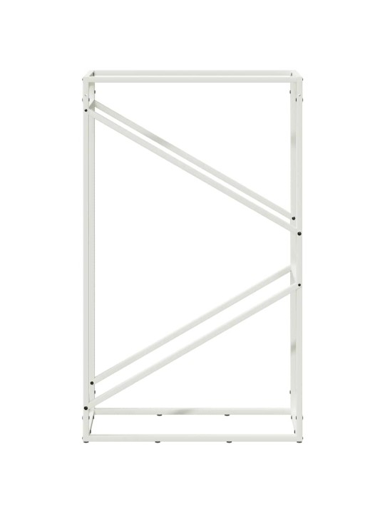KÜTTEPUUREST VALGE 60X25X100 CM KÜLMVALTSITUD TERAS
