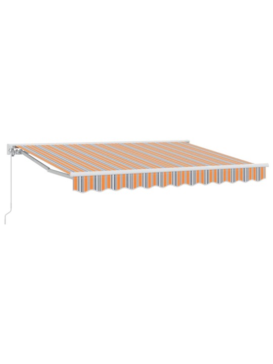 Sissetõmmatav varikatus mitmevärviline triip 250x200 cm