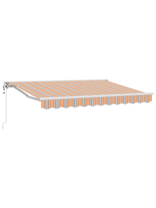 Sissetõmmatav varikatus mitmevärviline triip 250x200 cm