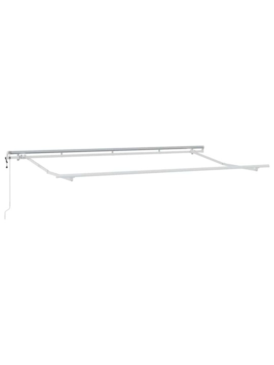 Sissetõmmatav varikatus sinine, valge 350 x 200 cm