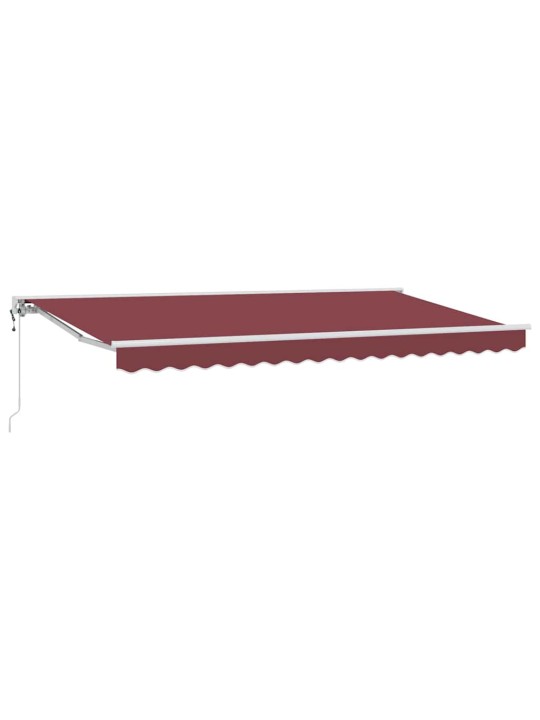 Sissetõmmatav varikatus veinipunane 350x200 cm kiud