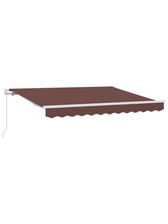 Sissetõmmatav varikatus pruun 350 x 200 cm