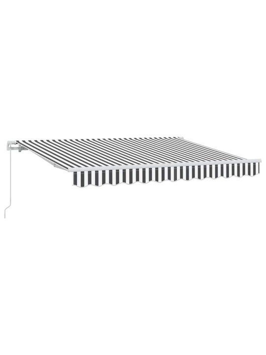 Sissetõmmatav varikatus anthracite, valge 350 x 200 cm
