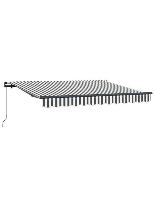 Sissetõmmatav varikatus anthracite, valge 350 x 200 cm