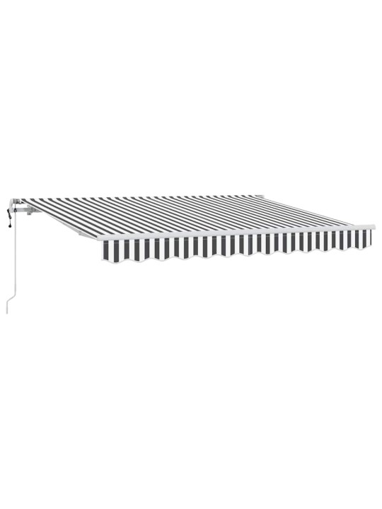 Sissetõmmatav varikatus anthracite, valge 350 x 200 cm