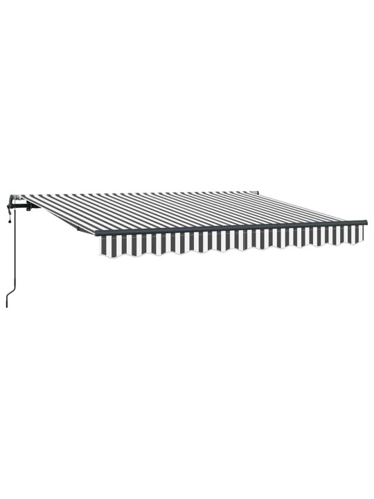 Sissetõmmatav varikatus anthracite, valge 350 x 200 cm