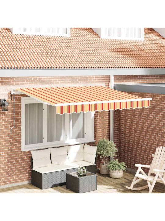 Sissetõmmatav varikatus mitmevärviline 350 x 200 cm