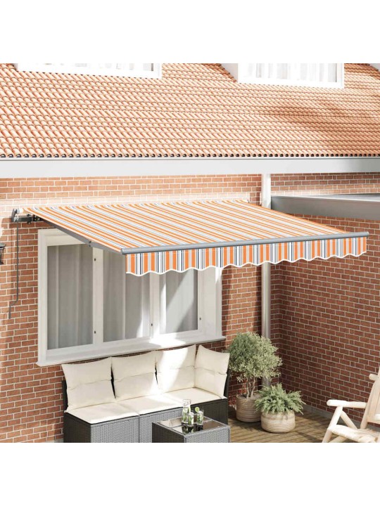 Sissetõmmatav varikatus mitmevärviline 350 x 200 cm