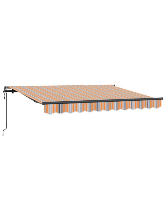 Sissetõmmatav varikatus mitmevärviline 350 x 200 cm