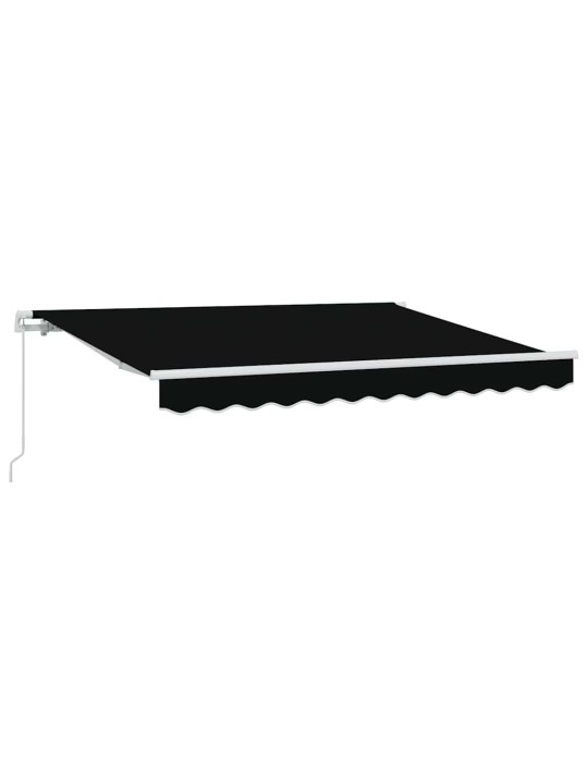 Sissetõmmatav varikatus must 350 x 200 cm