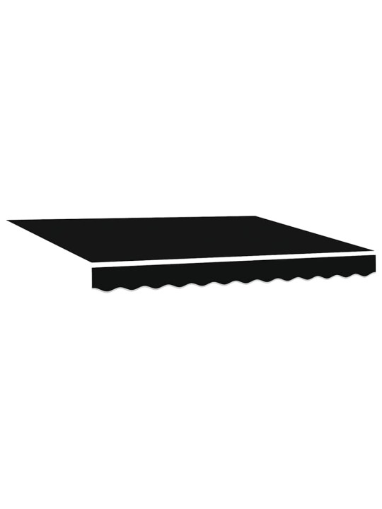 Sissetõmmatav varikatus must 350 x 200 cm