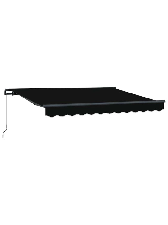 Sissetõmmatav varikatus must 350 x 200 cm