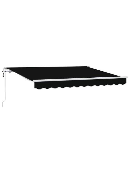 Sissetõmmatav varikatus must 350 x 200 cm