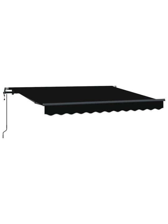 Sissetõmmatav varikatus must 350 x 200 cm
