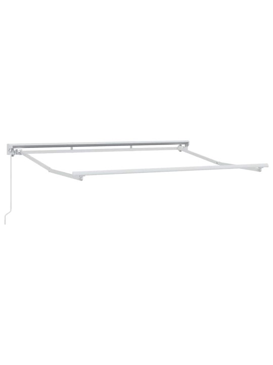 Sissetõmmatav varikatus valge 350x200 cm kangas