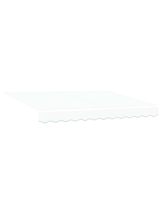 Sissetõmmatav varikatus valge 350x200 cm kangas