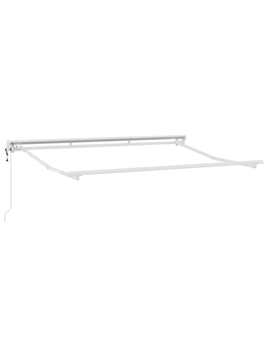 Sissetõmmatav varikatus valge 350x200 cm kangas