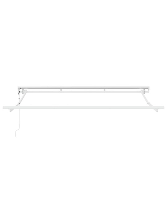Sissetõmmatav varikatus valge 350x200 cm kangas