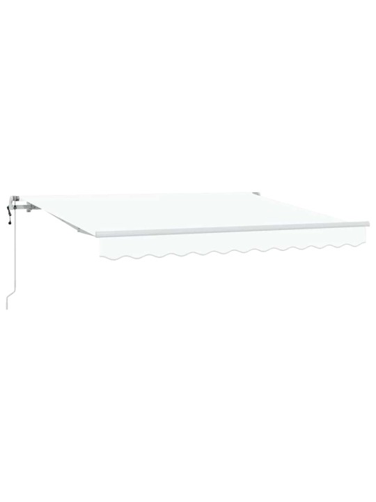 Sissetõmmatav varikatus valge 350 x 200 cm