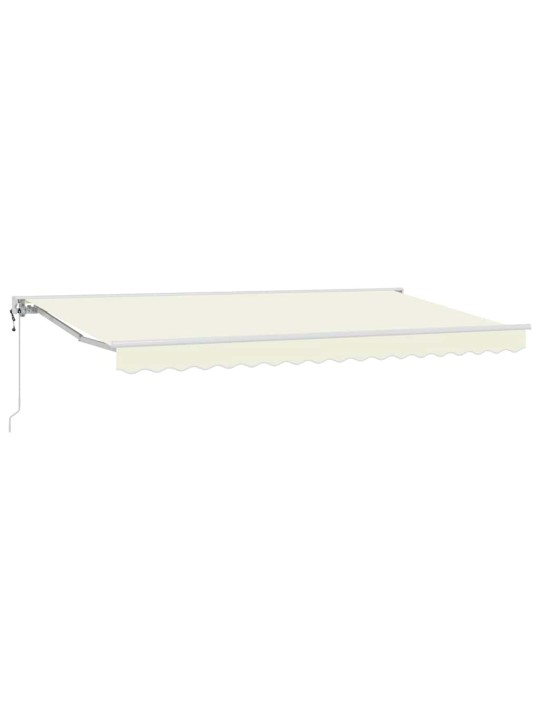 Sissetõmmatav varikatus cream 400x200 cm kangas