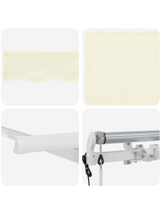 Sissetõmmatav varikatus cream 400 x 200 cm