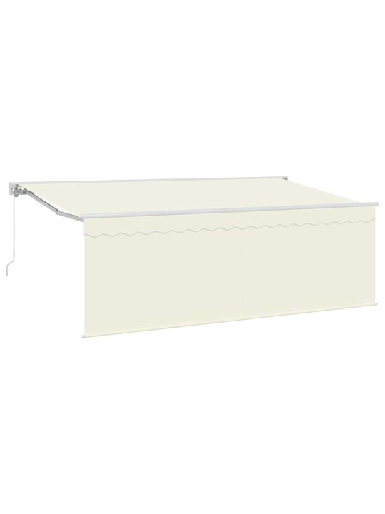 Sissetõmmatav varikatus cream 400 x 200 cm kangas