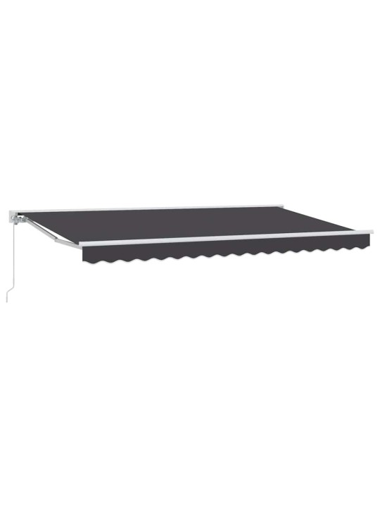 Sissetõmmatav varikatus antratsiit 400x200 cm kangas