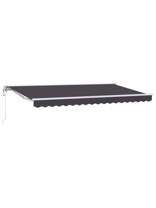 Sissetõmmatav varikatus antratsiit 400x200 cm kangas