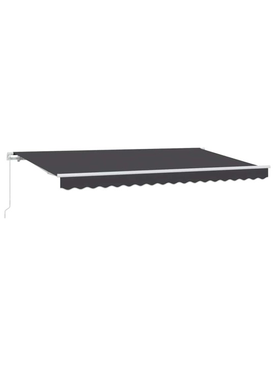 Sissetõmmatav varikatus antratsiit 400 x 200 cm