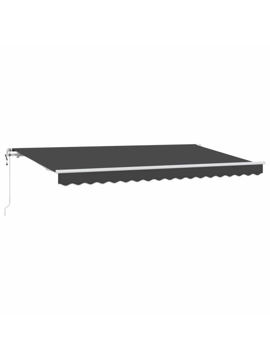 Sissetõmmatav varikatus antratsiit 400 x 200 cm