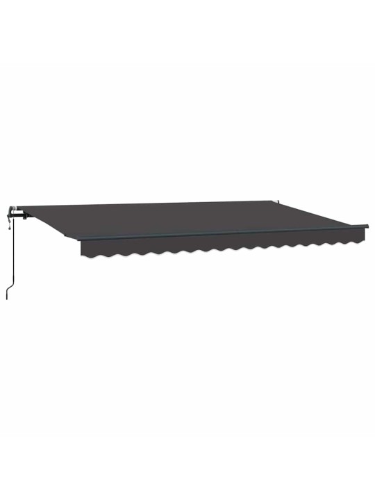 Sissetõmmatav varikatus antratsiit 400 x 200 cm