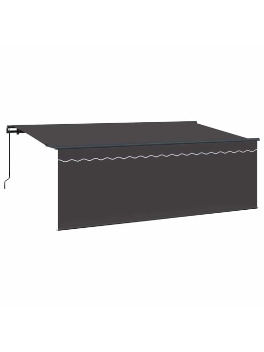 Sissetõmmatav varikatus antratsiit 400 x 200 cm kangas