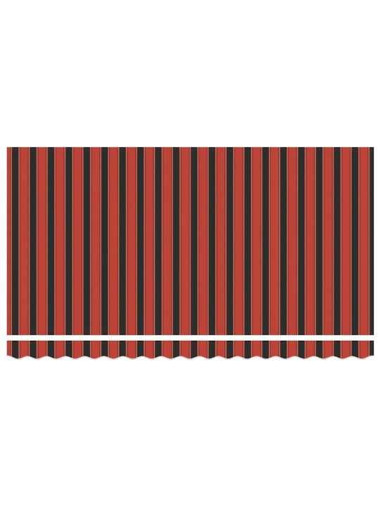 Sissetõmmatav varikatus mitmevärviline triip 400x200 cm