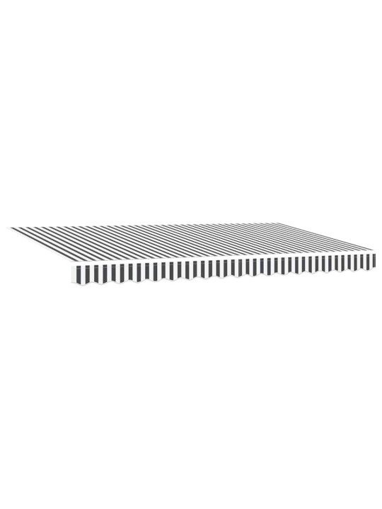 Sissetõmmatav varikatus anthracite ja valge 400x200 cm kangas