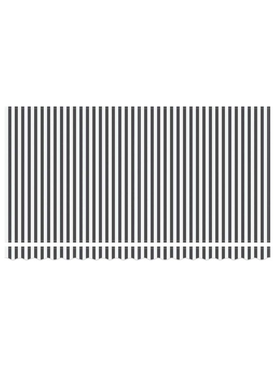 Sissetõmmatav varikatus anthracite, valge 400 x 200 cm