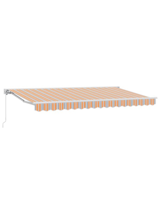 Sissetõmmatav varikatus mitmevärviline triip 400x200 cm