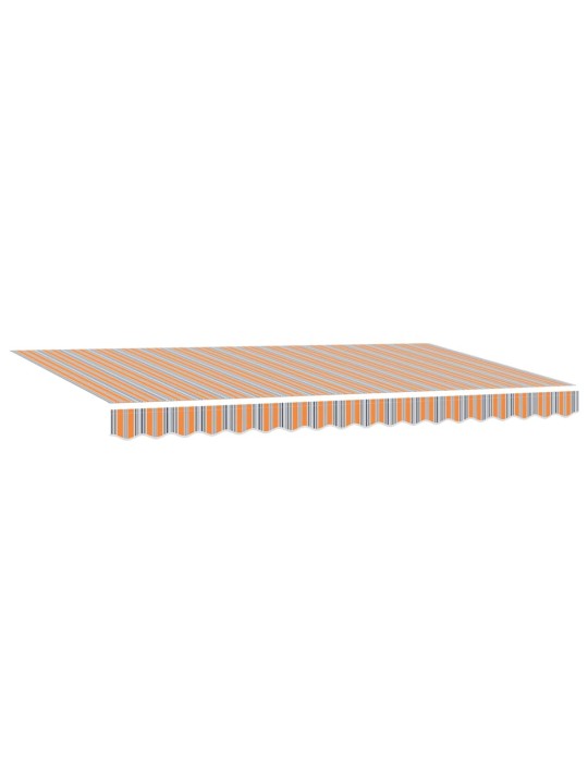 Sissetõmmatav varikatus mitmevärviline triip 400x200 cm